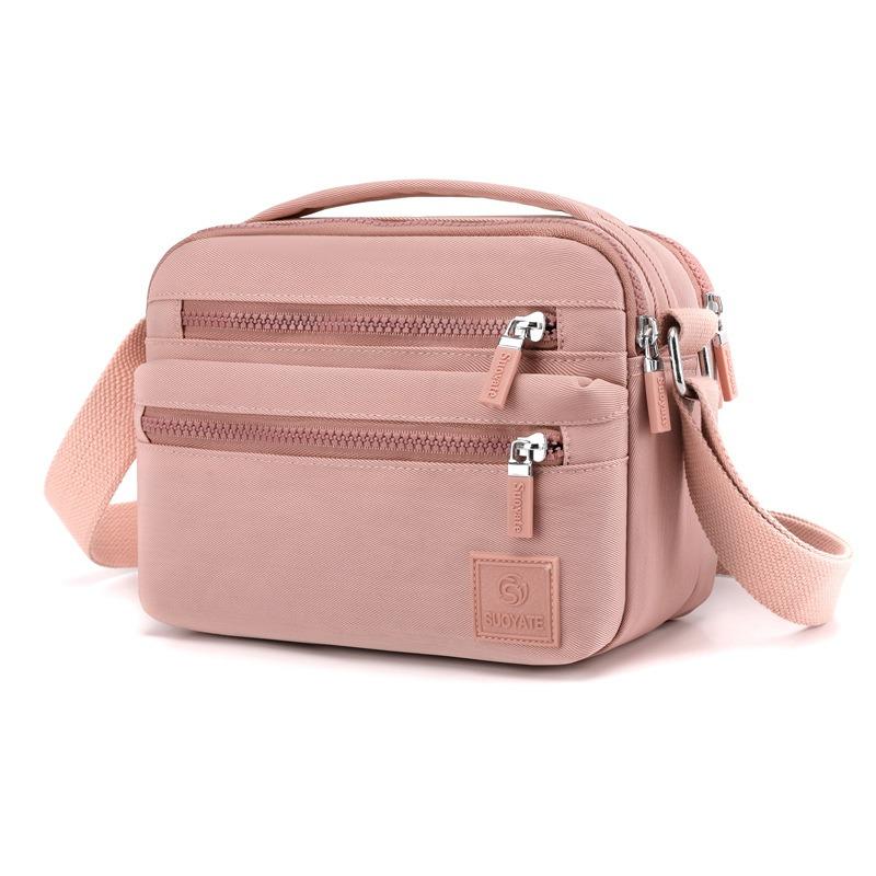 

New women s multi-layer shoulder messenger bag casual anti-splashing nylon mother bag business collection small bag