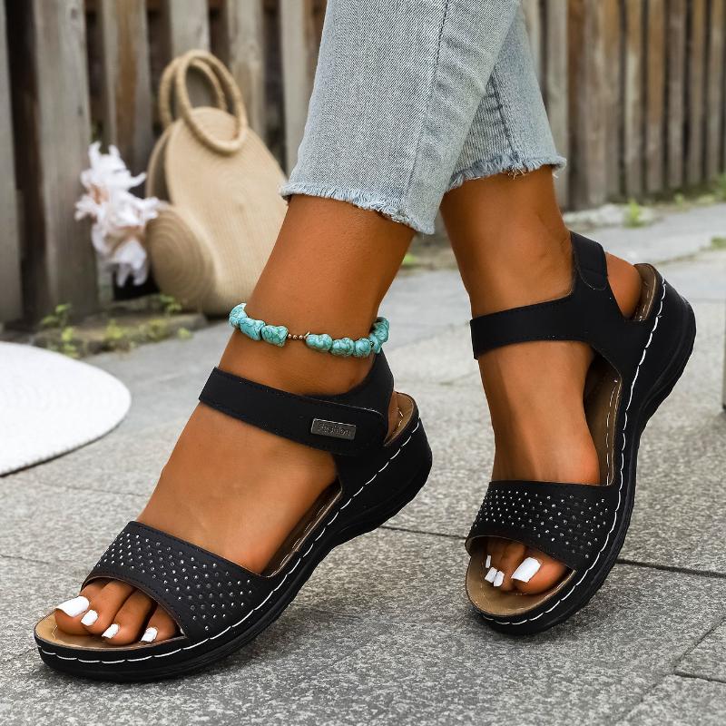 Fashion 2025 New Women Sandals Trend Open Toe Walking Shoes Ladies New Soft Wedge Women Shoes Lightweight Party Platform Sandals Female