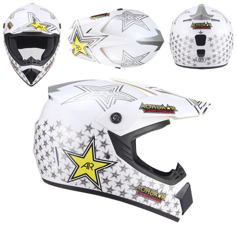 Full Face Mountain Bike Helmet DH Downhill Cycling Youth Adult ABS Safety With Visor