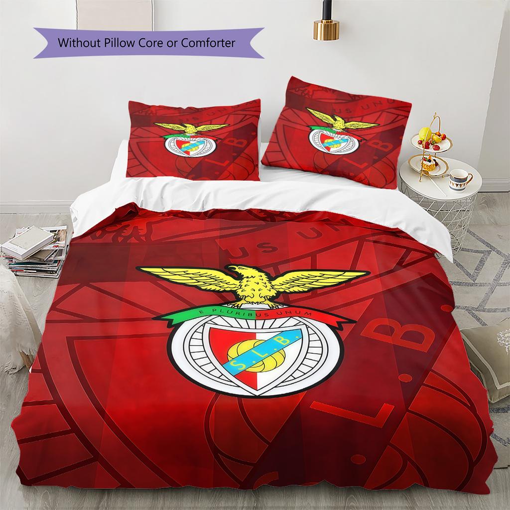 S.L. Set Copripiumino Trapuntato Benfica Copripiumino Federa Decorazione per la Casa Regalo di Compleanno (1 * copripiumino + 2 * federa, senza nucleo)