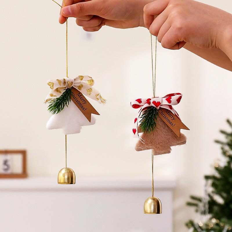 Christmas Bell Ornaments Set Hanging Bells For Tree Door Car Wind Chime Outdoor Indoor Holiday Decorations Festive Gift