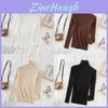 Elegant Knit Sweater For Women With High Neck Slim Fit Long Sleeve Casual Wear