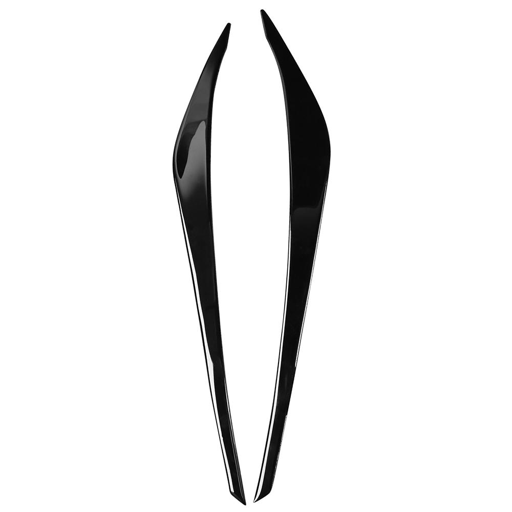 2Pcs Front Headlight Eyebrow Cover Trim ABS Carbon Fiber/Black For Hyundai Elantra 2016 2017 2018 Car Accessories