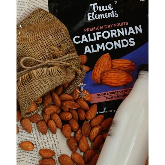True Elements California Almonds 1kg – 100% Natural, Clean Whole Almonds