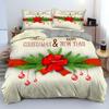 Merry Christmas Bedding Set King Queen Full Twin Size Kids Cartoon Duvet Cover Snow Comforter Cover 2/3pcs Polyester Quilt Cover