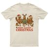 Merry Cluckin Christmas Holiday TShirt Unisex Gift Retro Seasonal Funny Xmas a