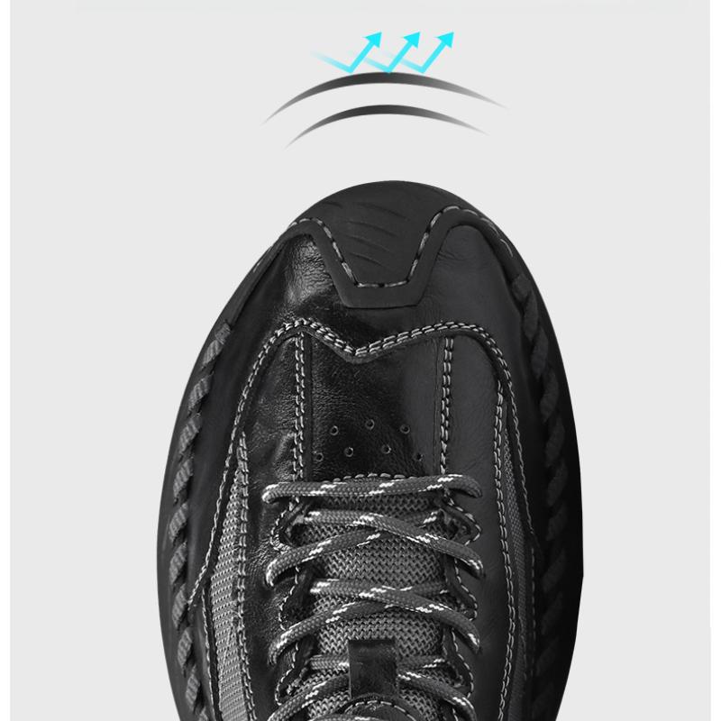 Men's Casual Leather Shoes Handmade Men's Shoes Breathable Men's Sneakers