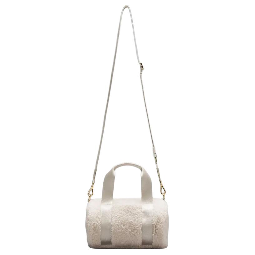 Lululemon 5L Casual Minimalist Practical Zipper Closure Plush Mini Shoulder Crossbody Tote Bag Women bags Bone Gold LU9C89S-064038