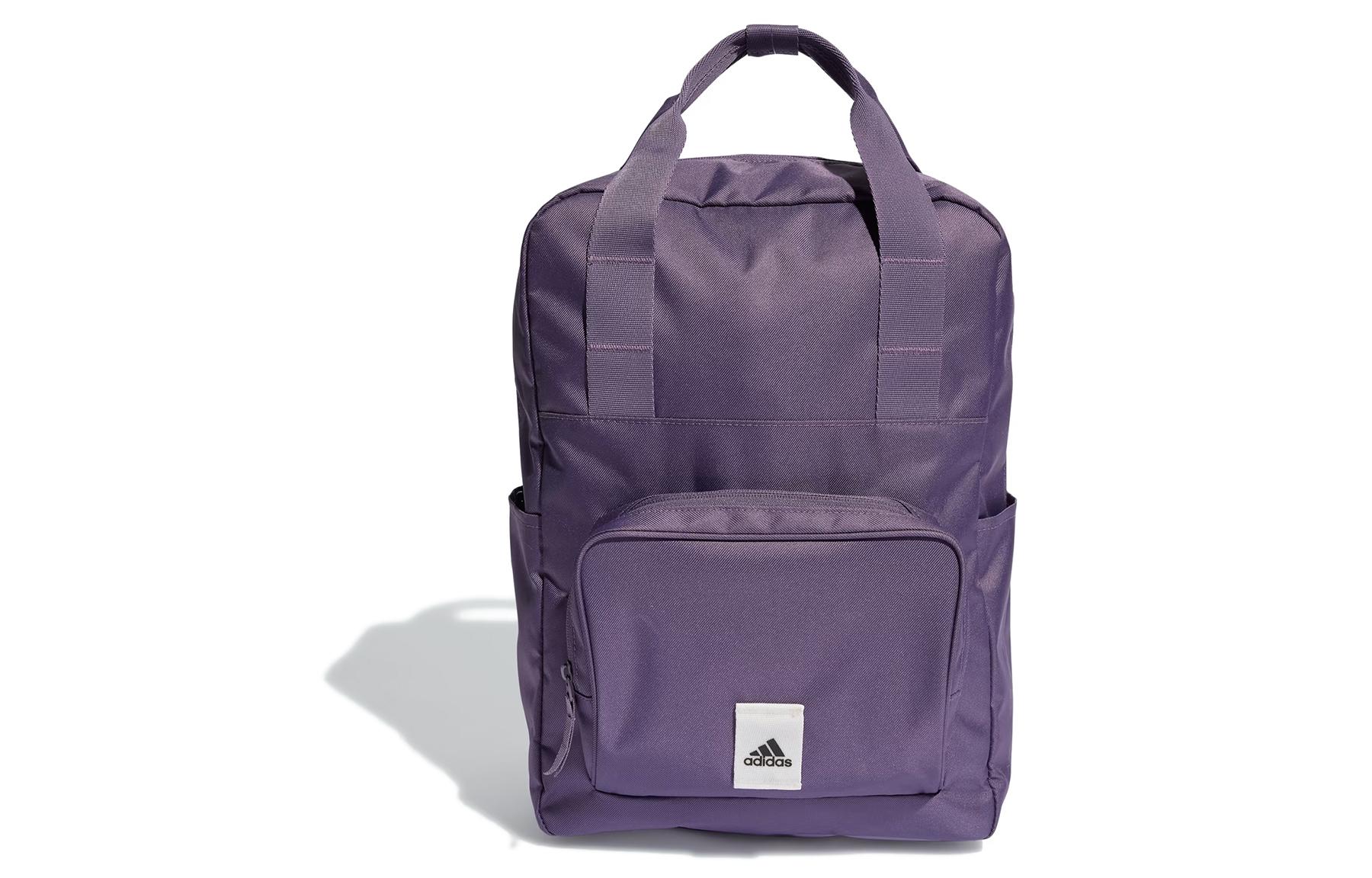 Adidas Recycled Polyester Twill Backpack Regular Unisex Shadow Purple & Black & Gray White IJ8380