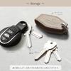 Genuine Leather Key Smart Key Holds 5 Makes a Great Gift KC7 [BLUE SINCERE] Women's Case, Compatible, Mini, Ultra-Lightweight, Keys, / (Size Small,