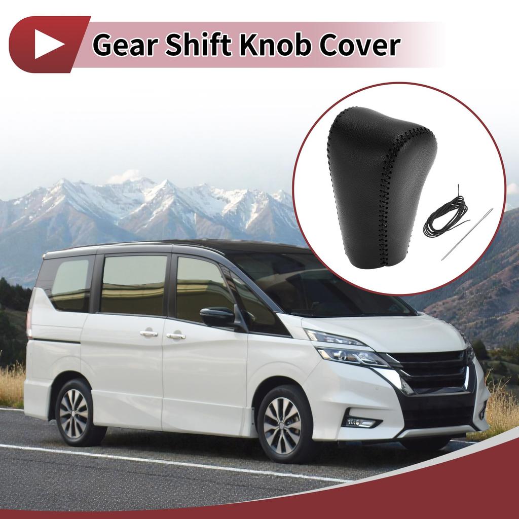 FUELHOOD Anti-Slip Gear Shift Knob Cover Compatible with Nissan Serena