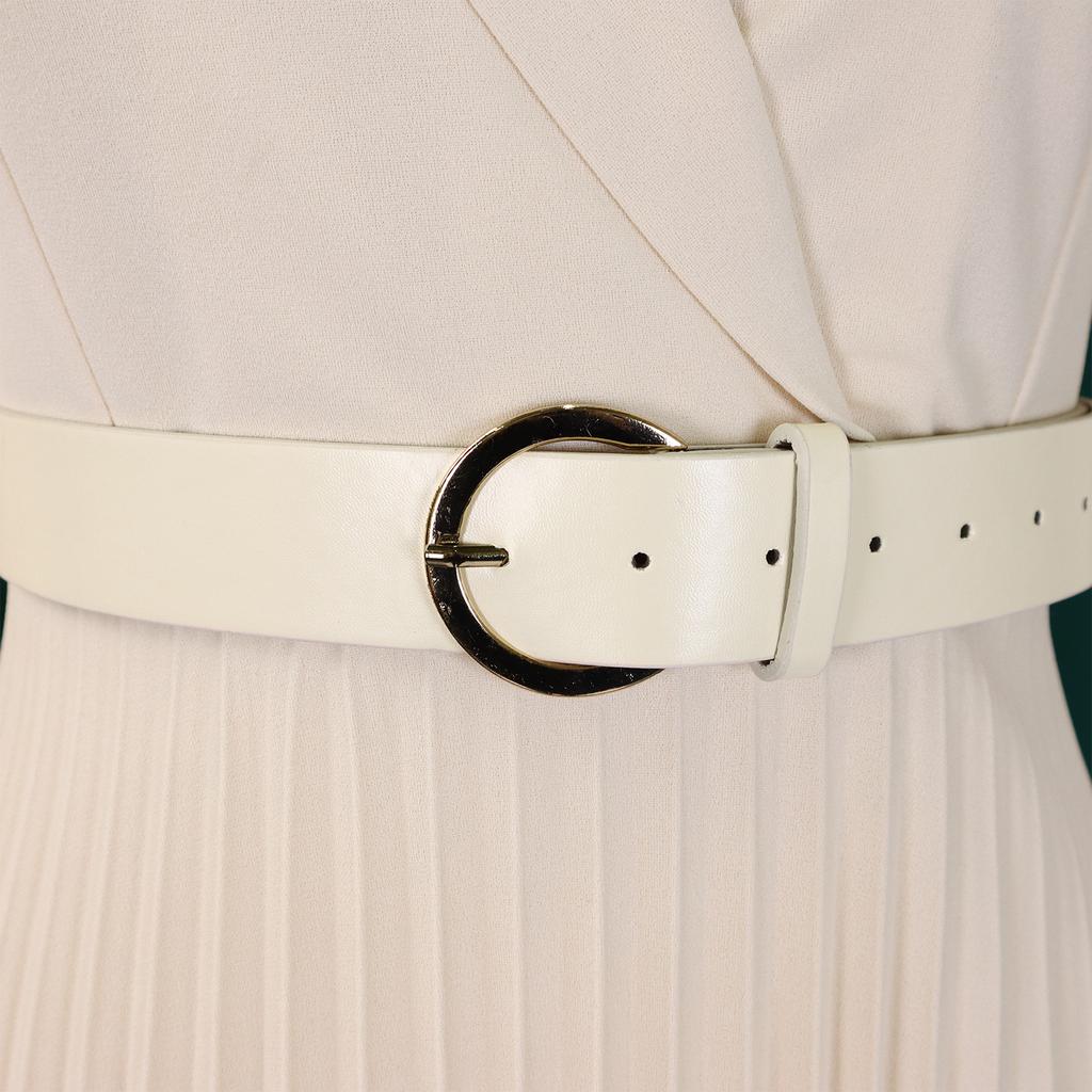 YYFS Women's Fashion Spring Fall Solid Color Print Long Sleeve POLO Neck High Waist Casual Dresses