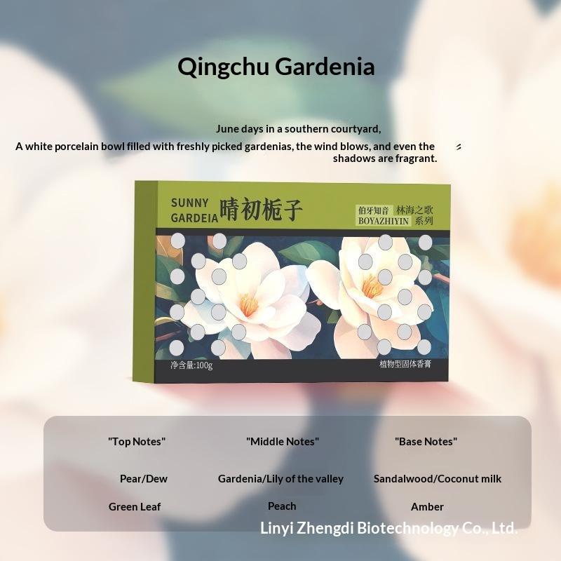Hidden Car Solid Air Freshener Long Lasting Gardenia Cologne Scent Portable Fragrance for Auto Drawer Closet Bedroom