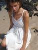 Liel Soop Layered Sleeveless Blouse (White)
