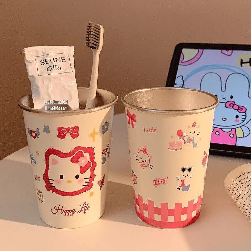 304 Stainless Steel Mouthwash & Toothbrush Cup