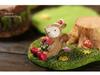 Handbemalte Harz Santa Claus Zakka Ornament für Desktop Mikro-Landschaft Dekoration