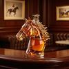 Carafa de Whiskey Cap de Cal, Sticlă Amuzantă pentru Băuturi Alcoolice, Carafa de Whiskey Vin Spirtoase 350ml, Decor Nou pentru Bar Cadou pentru Bărbați Tată Pasionați de Cai