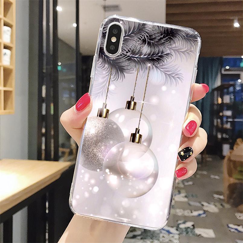 Merry Christmas Snowman Phone Case For iPhone 5 5S SE 5C 6 6S 7 8 Plus 4 4S 11 Pro XR XS Max X TPU Xmas Cover For iPhone XR Case