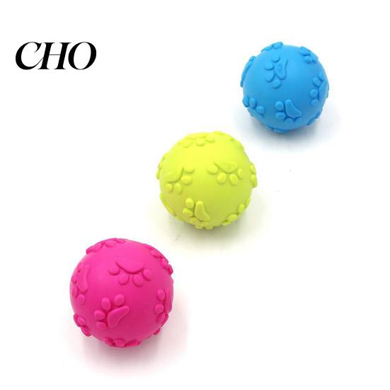 Squeaky Dog Ball Raised Texture Chew Toy Dogs Teeth Cleaning Bite-resistant Relieves Boredom And Anxiety for Puppy Teething Fetch Game Wear-resistant