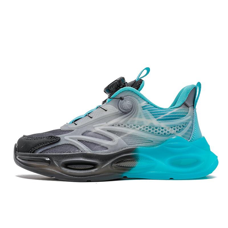 

29-39 Дитячі Великі Розміри Зручне та Модне Сітчасте Світлове Повсякденне Спортивне Взуття Кросівки для Бігу 39 сірий/зелений