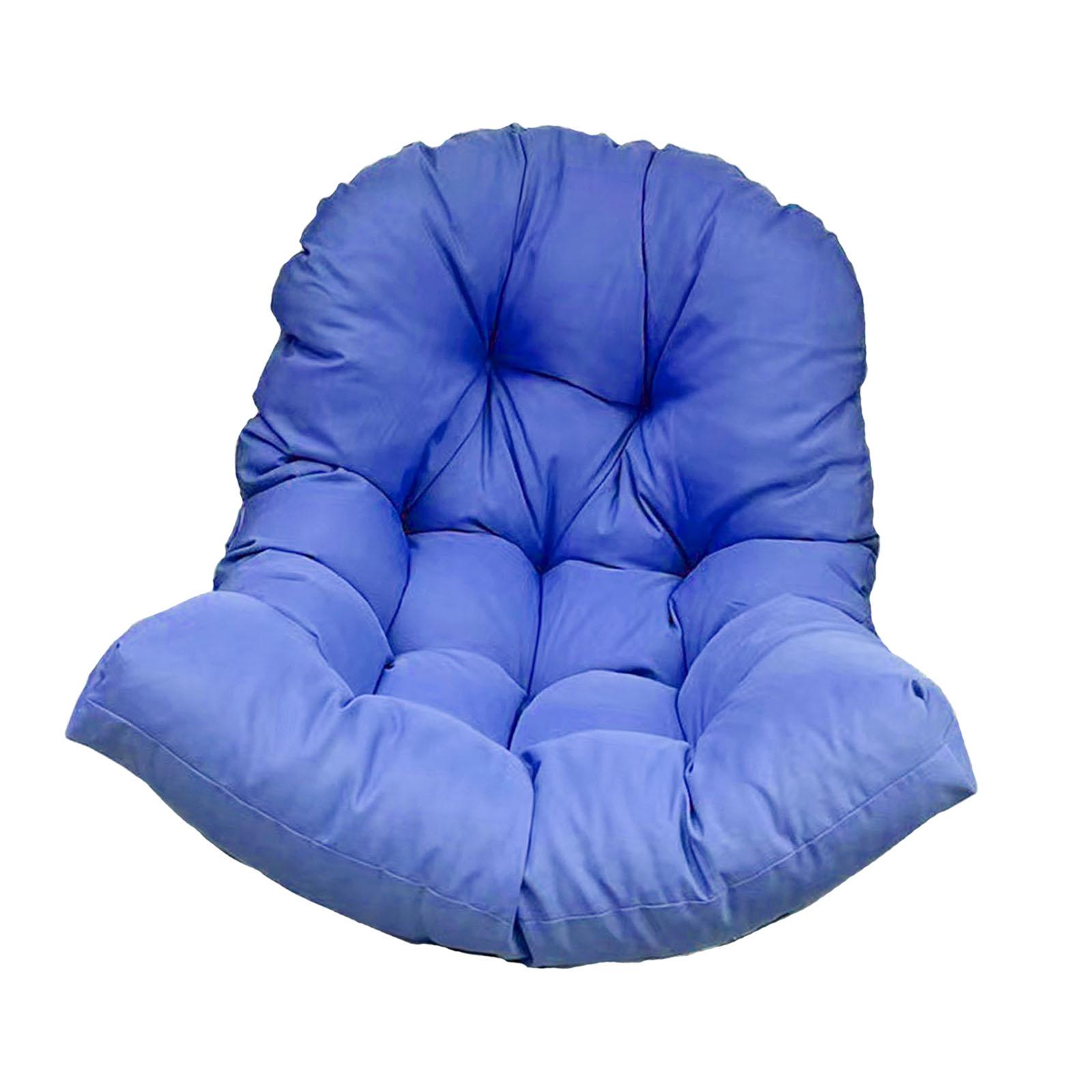 Подвесное кресло-подушка дышащее плетеное ротанговое сиденье мягкая мебель садовый стул коврик для домашнего декора сада двора балкона ярко-синий 14939₽