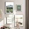 Lago di montagna innevato primaverile Canna Tarassaco Pittura su Tela Decorazione Murale Poster e Stampe Nordiche Immagini Murali per Decorazione Soggiorno