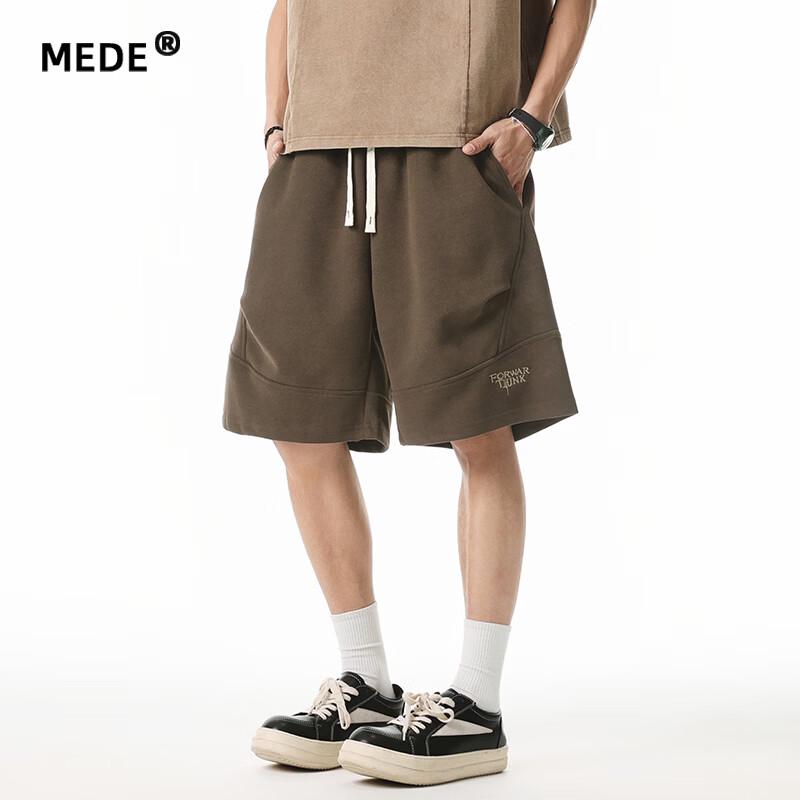 MEDE Men s Retro Embroidered Athletic Shorts 3XL