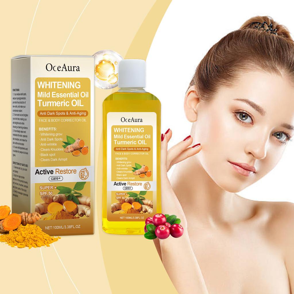 Nourishing Turmeric Body Care Oil For Daily Hydration And Moisturizing Skin Treatment