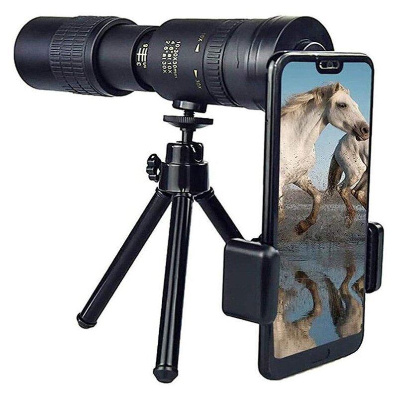 Portable Metal Monocular Telescopic Zoom HD Continuous Zoom Binoculars Spectacles