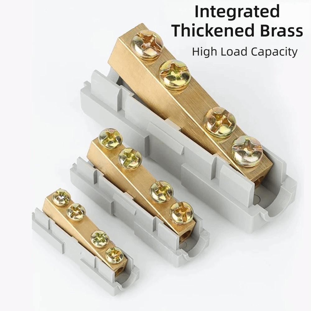 Electrical Connectors Spliceable High Power Splitter Brass Reusable Wire Connector Quick Terminal Block Electrical