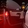 Car Door Light, Wireless Led Warning Lamp, Red Strobe Flash, Anti-Collision Signal, Safety Alarm, Universal Parking Light, 2Pcs