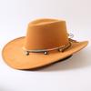 Popular European and American Classic Big-brimmed Western Cowboy Hat Men's and Women's Outdoor Fashion Anti-sun Cowboy Hat Jazz Hat