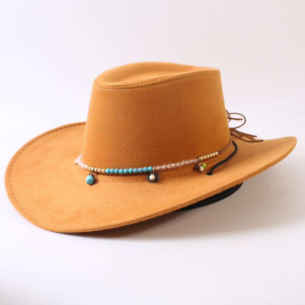 Popular European and American Classic Big-brimmed Western Cowboy Hat Men's and Women's Outdoor Fashion Anti-sun Cowboy Hat Jazz Hat
