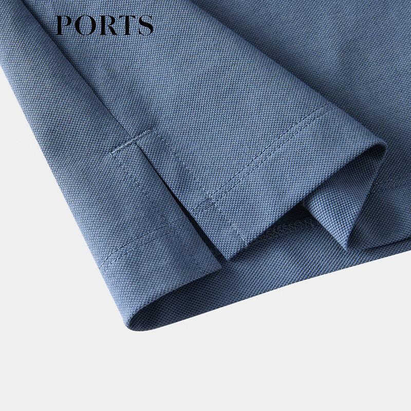 PORTS Men's Blended Classic Breathable Short Sleeve Polo Shirt