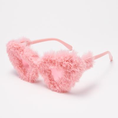 Trendy Cat Eye Sunglasses Women Men Soft Fur Velvet Kardashan UV400 Shades Punk Handmade Eyewear For Party