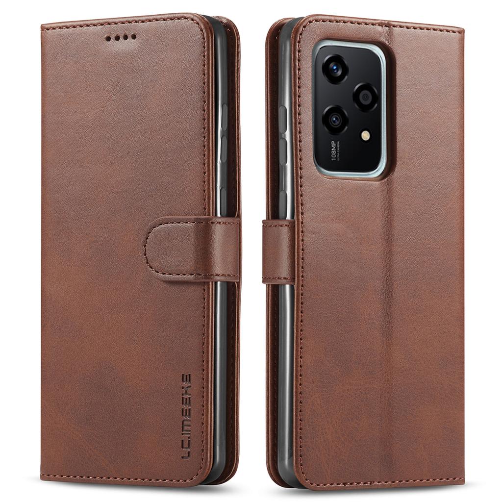 LC.IMEEKE For Honor 200 Lite Case Calf Texture Magnetic Clasp Stand Phone Cover