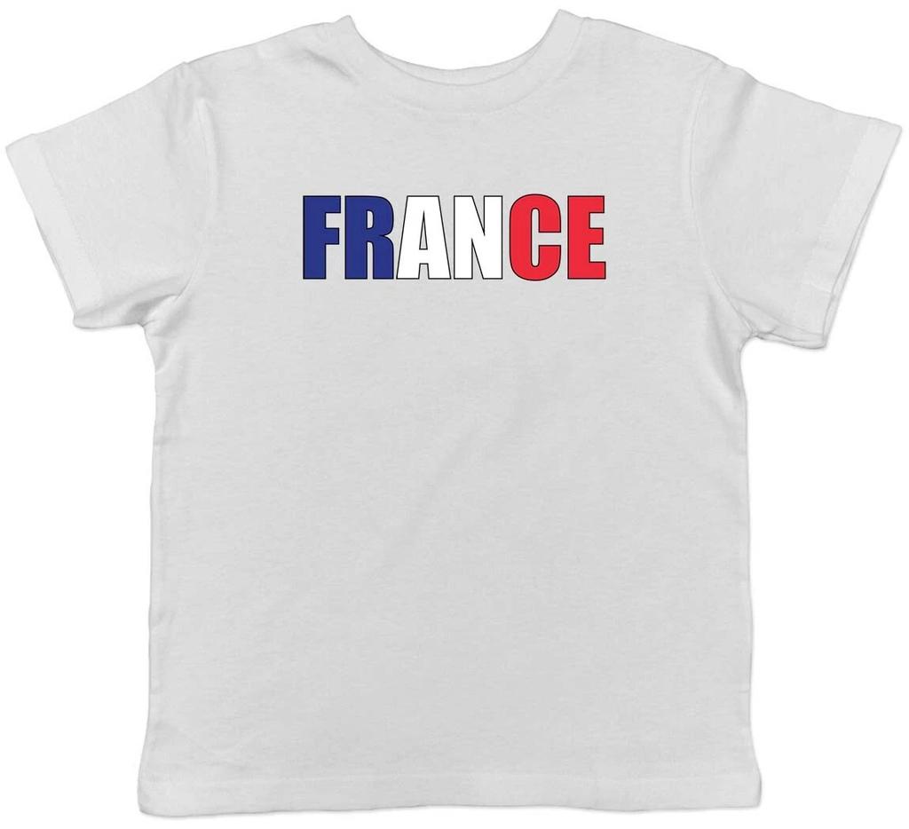France And Flag Childrens Kids T-Shirt Boys Girls