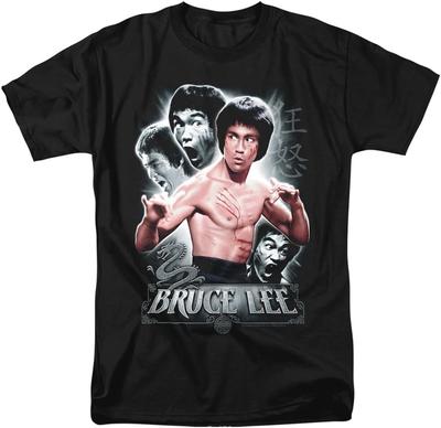 Bruce Lee Inner Fury Unisex Adult T-Shirt Black