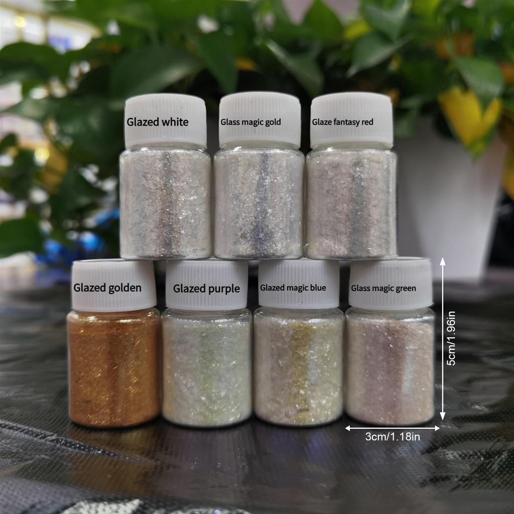 1Pc Pearlescent Powder For DIY Crafts Jewelry Making Art Projects Vibrant Shimmering Pigment Compact 5Cm Bottle High Quality Mica Glitter
