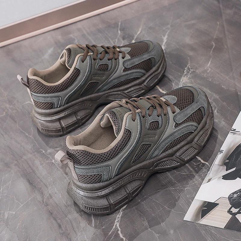 Modische Damen-Sneaker Outdoor Bequeme Mesh Atmungsaktive Laufschuhe Hohe Qualität Designer Lässige Plateau-Tennisschuhe