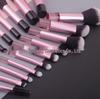 10-Piece Mini Makeup Brush Set with Soft Blush Brush, Powder Puff, Sponge, and Bag