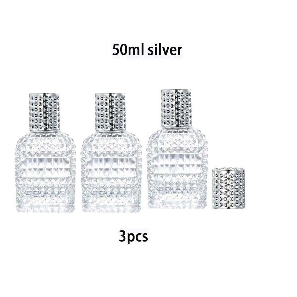 1/3Pcs Perfume Spray Bottles Portable Travel Pineapple Shape Dispenser 30/50ML Refillable Transparent Spray Bottles For Travel