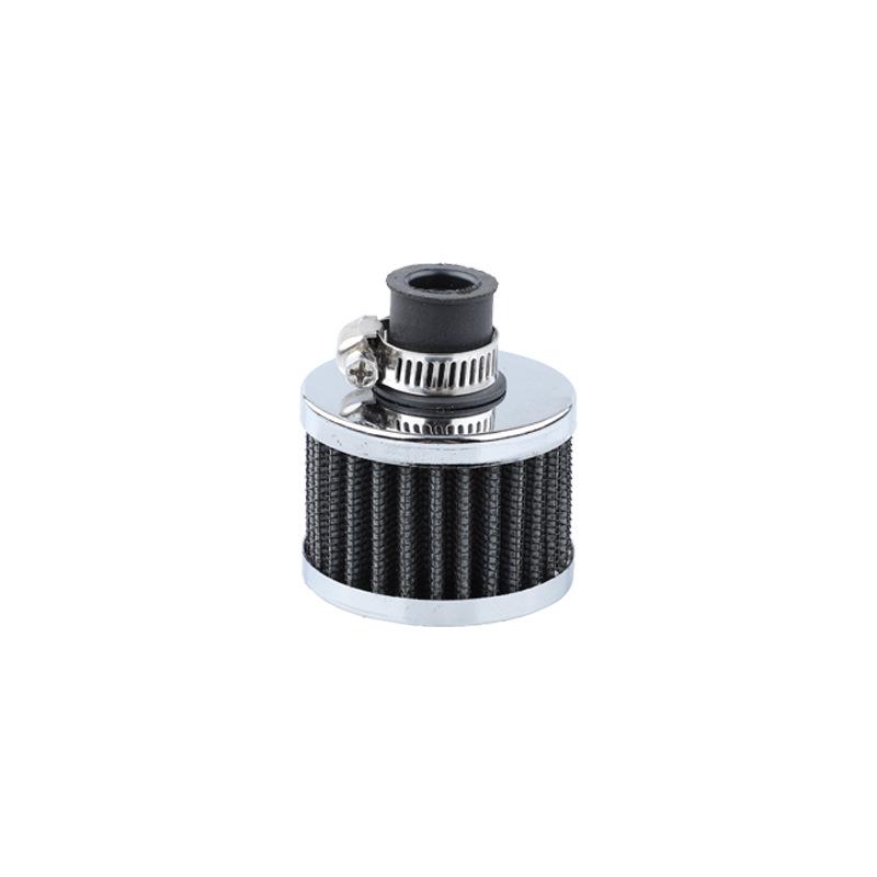 ZG 12MM Mini Mushroom Breather Filter Universal Car Motorcycle ATV Crankcase Turbo Vent Air Filter Easy Clamp‑on Installation