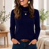 Women's Slim Fit Turtleneck Pullover Sweater for Casual Daily Wear