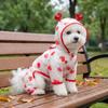 High Visibility Dog Rain Cloak Waterproof Pet Clothes Pet Rain Jacket  for Walking