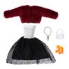 New 1/6 /30Cm/11" Doll Clothes Doll Accessories Multicolor Doll Overcoat Dress Set Po Props Hairy Coat Mini Plush Coat Toy