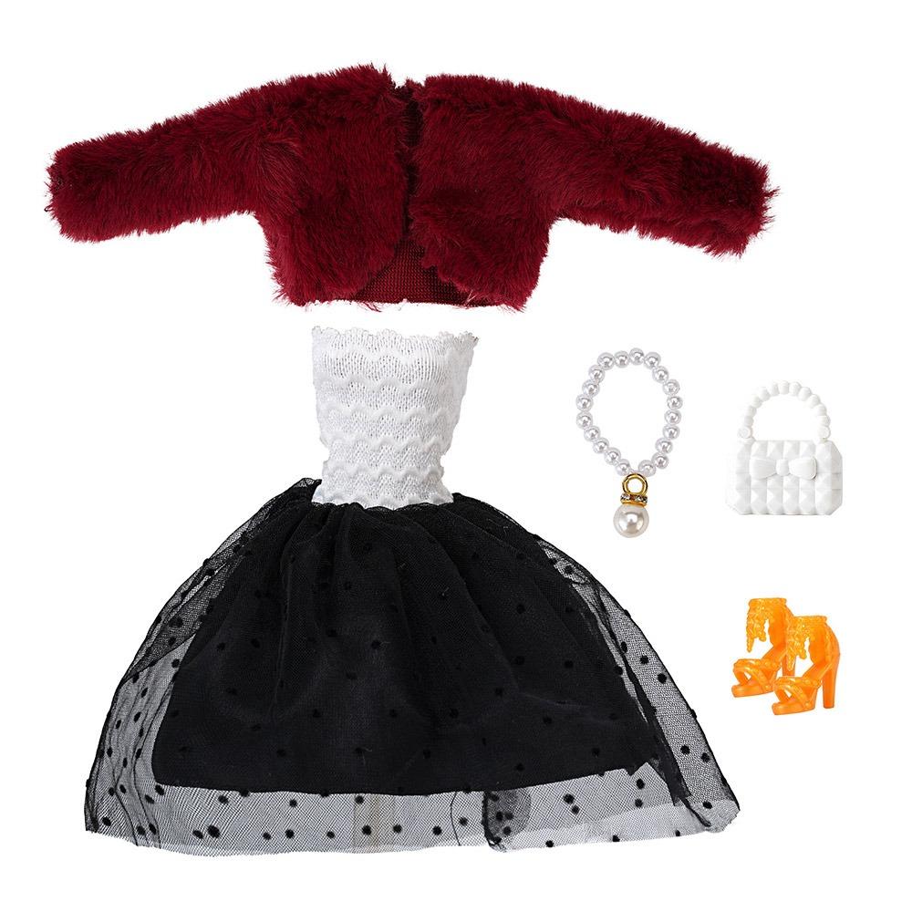 

1/6 /30CM/11 кукольное пальто платье комплект кукольные аксессуары мини плюшевое пальто модная кукольная одежда подарок красный