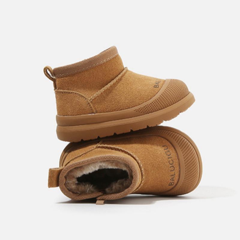 Stivali da neve da bambina Scarpe in cotone felpato da bambino Scarpe per neonato Stivali caldi in cotone da bambino