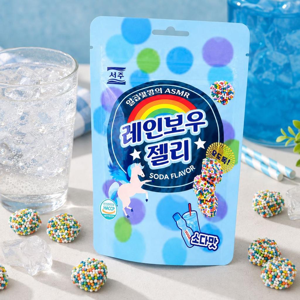 SEOJU Rainbow Soda Flavored Gummies 46g