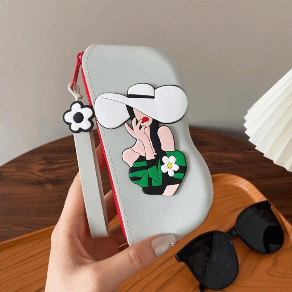 Dustproof Small Items Bag Multifunctional Sunglasses Pouch Fashion Silicone Eyeglasses Case Travel